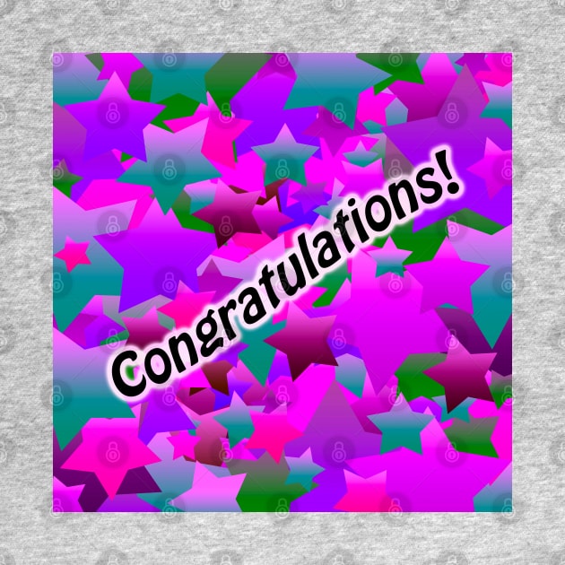 Congratulation Stars Purple by BlakCircleGirl